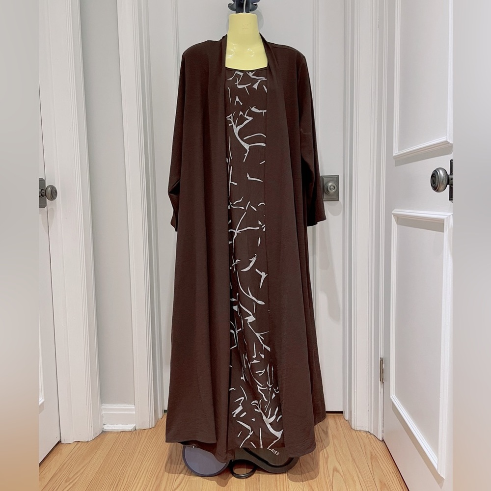 NWT ** Layer Abaya Dress, Maxi Layer Dress